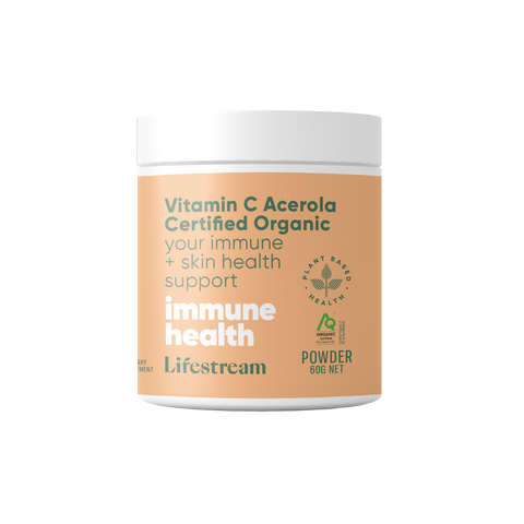 Vitamin C Acerola Certified Organic Powder 60g