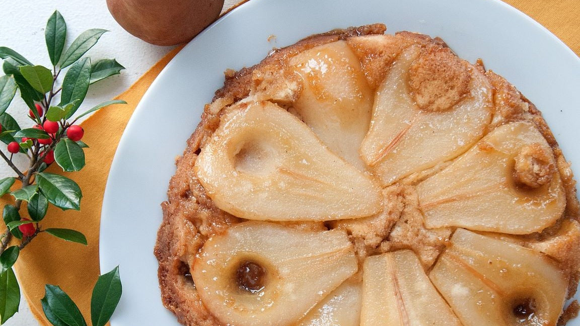 The Lemon, Pear and Ginger Upside Down Cake