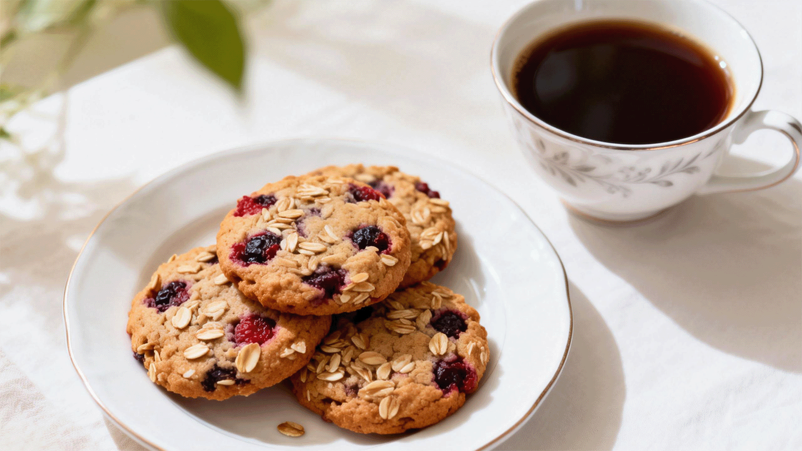Soft Oat & Berry Cookies