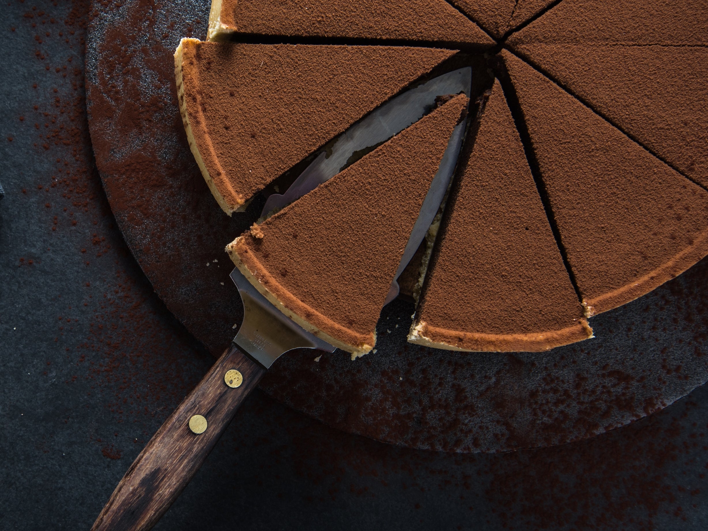 Chocolate Spirulina Tart