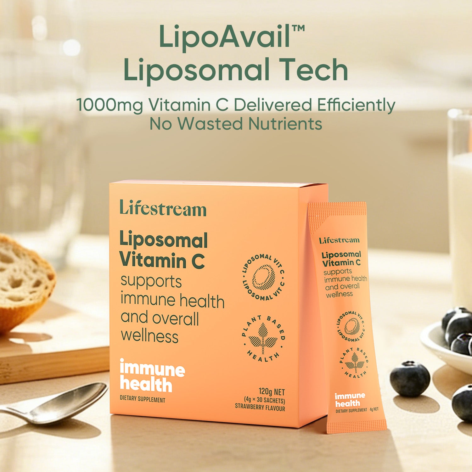 lipo vitamin c nz Lipo-Sachets Supports immune system health Helps to reduce the severity of symptoms of common colds and flu Antioxidant Vitamin C Complete - High-Potency